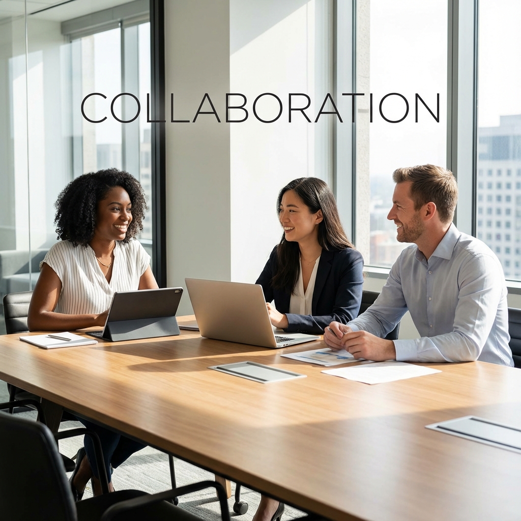 Équipe de consultants RIVEST CO en réunion